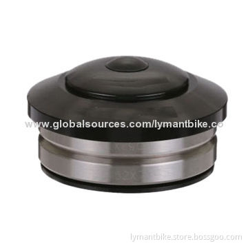 Bicycle Headset, Made of Aluminum, Semi-Integrated, Thread-less for MTB and Road Bikes